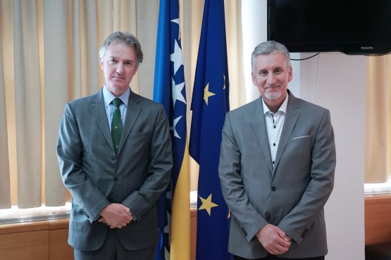 Speaker of the House of Peoples of PA BiH Kemal Ademović met with the Ambassador of Great Britain to Bosnia and Herzegovina 